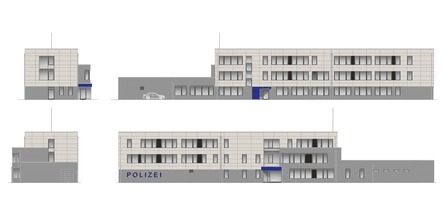 Ansichten nach aktuellem Planstand - diese werden im Zuge der AFU-Planung an die tatsächliche Standortsituation angepasst © 2026 SBL Schwerin