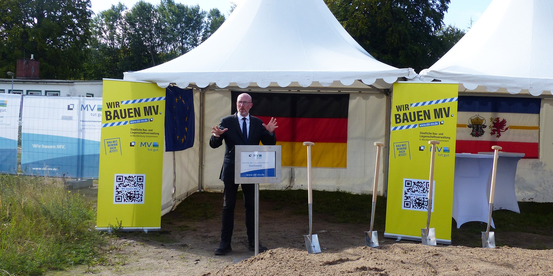 Grußwort des Ministers für Inneres und Bau Mecklenburg-Vorpommern, Christian Pegel © 2026 SBL Greifswald